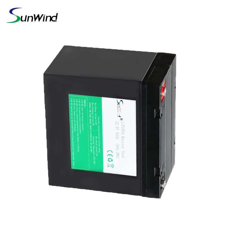 Solar Energy 12.8V 12V 54Ah Lifepo4 Lithium Battery